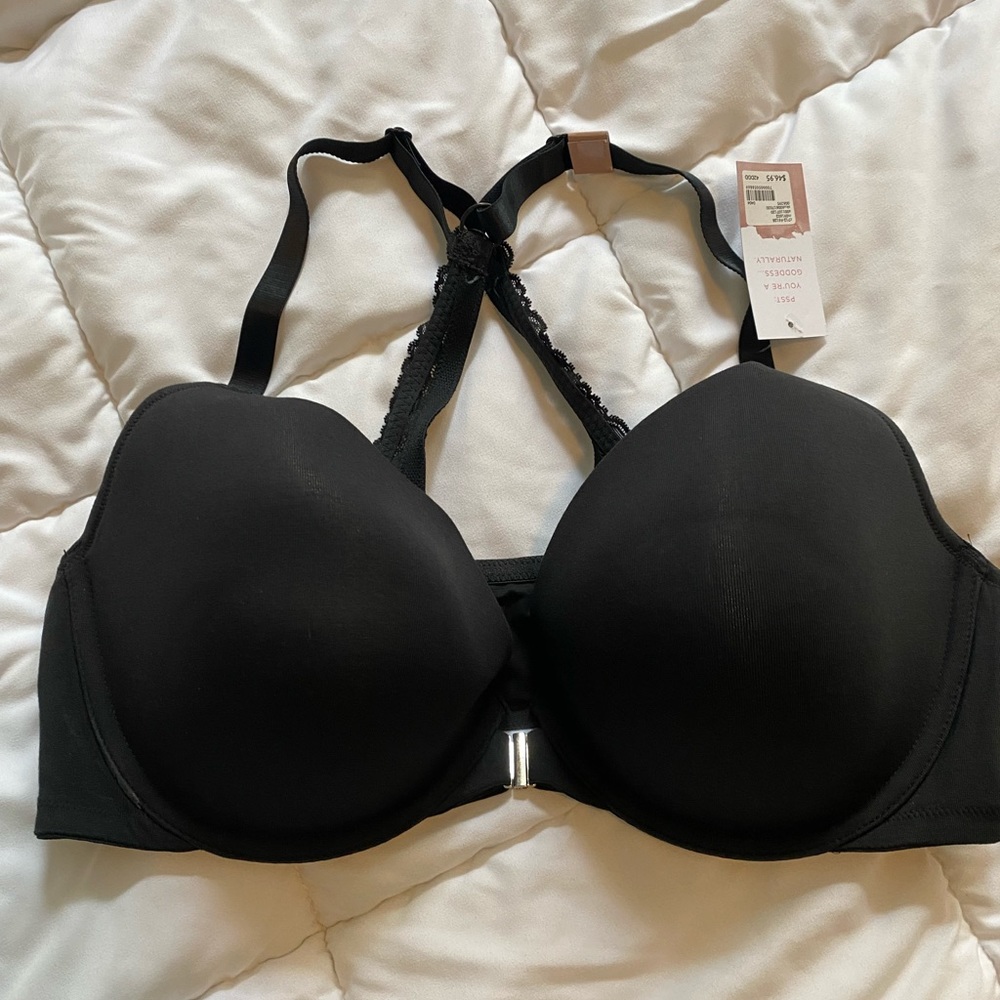 Lane Bryant 42DDD FRONT-CLOSE COTTON BOOST PLUNGE